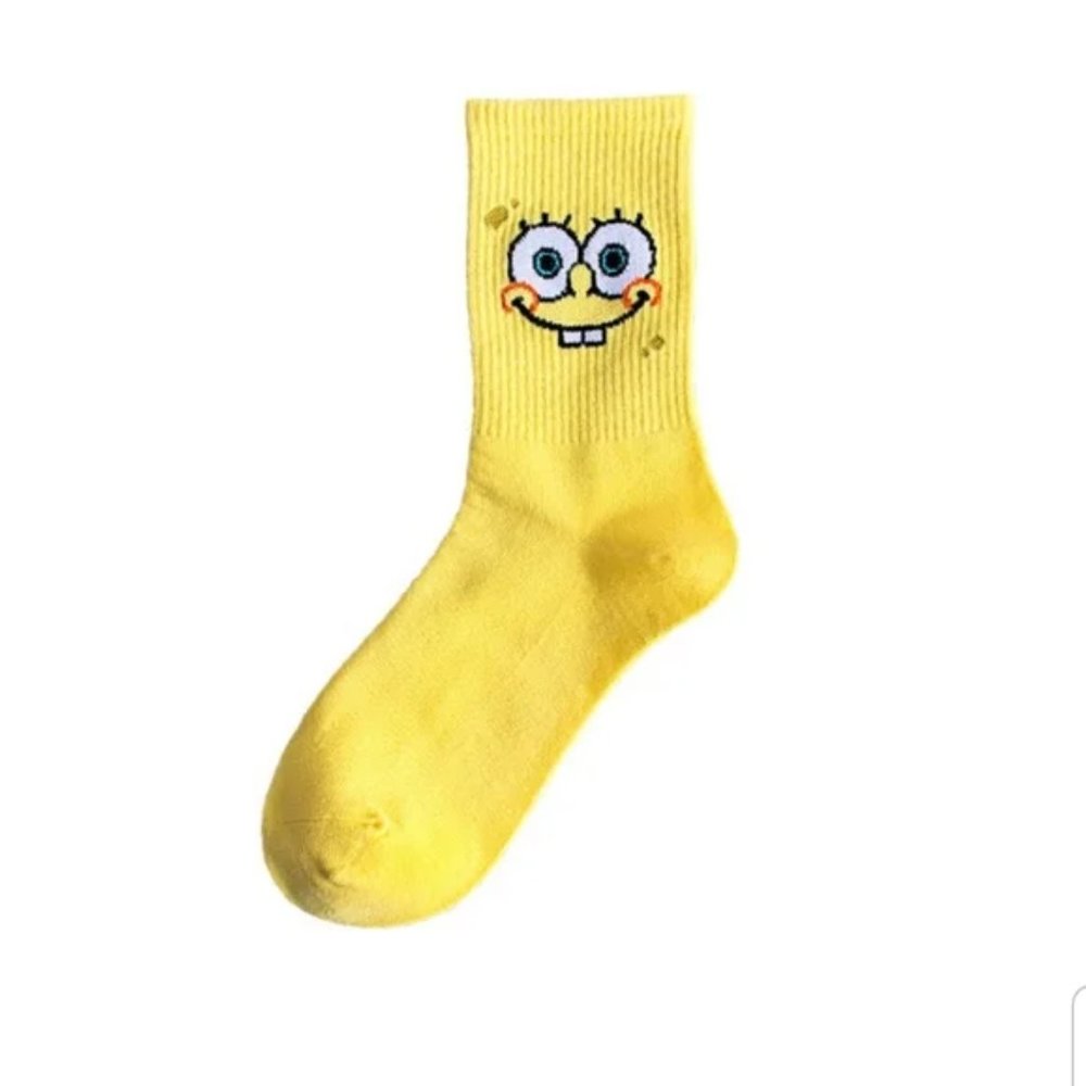 NEW SPONGEBOB SOCKS FIVE PACK - Picture 7 of 12
